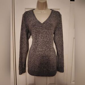 Soft Lucky brand V neck jersey sweater size small.